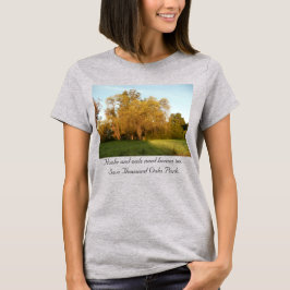 Golden fall Thousand Oaks Park träd T Shirt