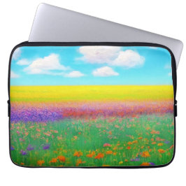 Golden Fält i Flowers bärbar dator Fodral