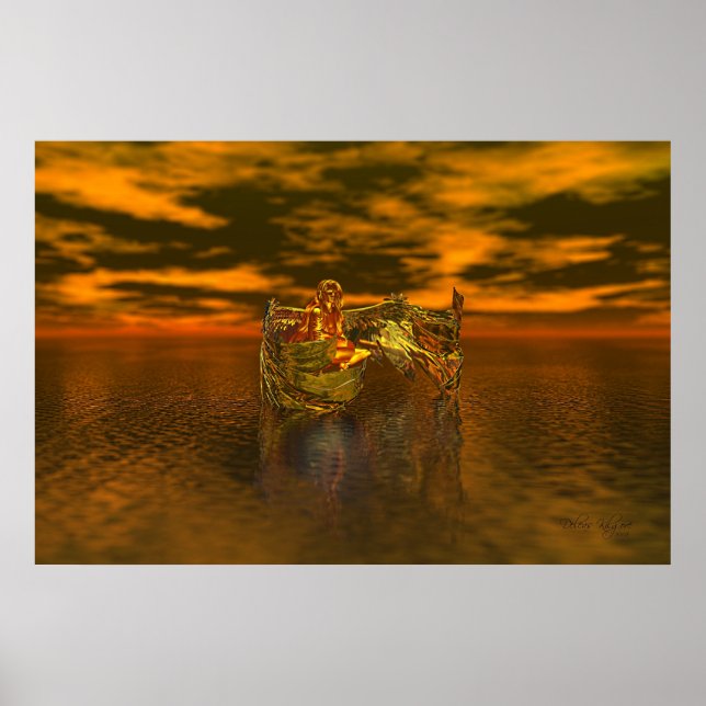 Golden Fantasy Angel Poster (Framsidan)