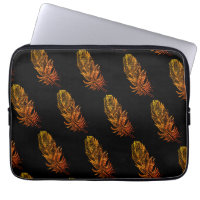 Golden Feather Art Neoprene Laptop sleeve 13"