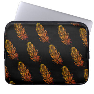 Golden Feather Art Neoprene Laptop sleeve 13"