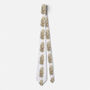 Golden Feather Art Tie Slips