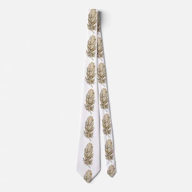 Golden Feather Art Tie Slips (Framsida)