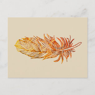 Golden Feather Art-vykort Vykort