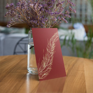 Golden Feather Inbjudningar