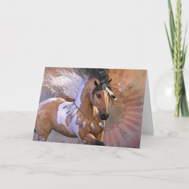 Golden Feather Notecard Kort (Framsida)