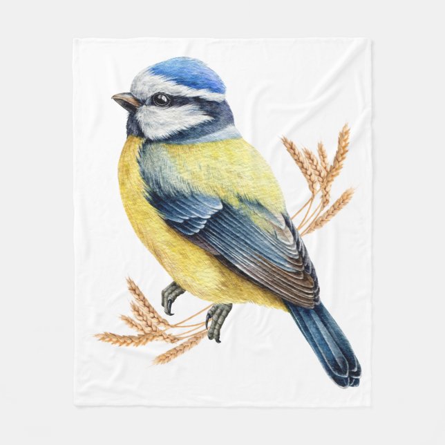 Golden Feathers Fleecefilt (Framsidan)