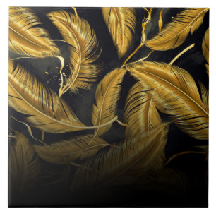 Golden Feathers Kakelplatta
