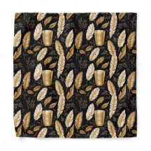 Golden Feathers Prosperity Bandana