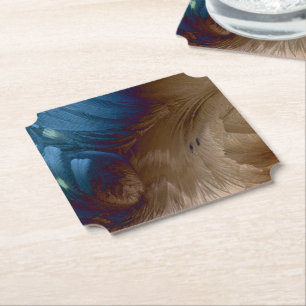Golden Feathers Underlägg Papper
