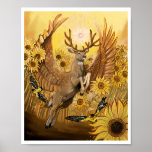 Golden Feilds Mule Hjort Poster
