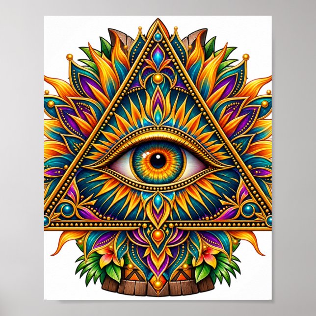 Golden Fern Eye Affisch (Framsidan)