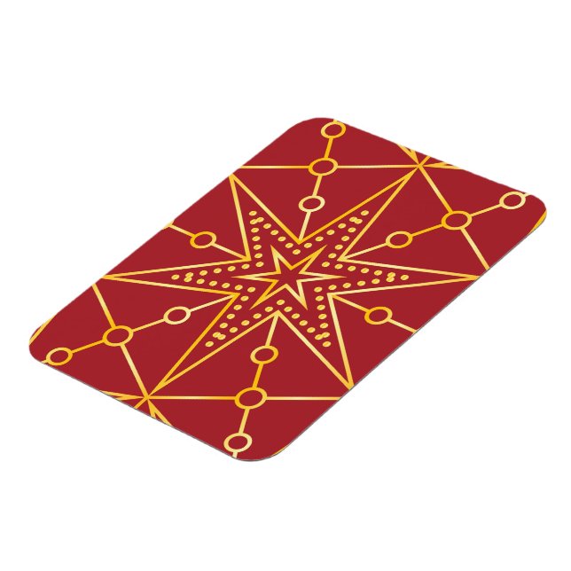 Golden Festive Starry Magnet (Vänstra Sidan)