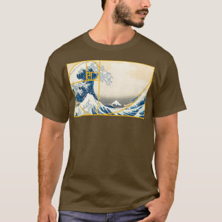 Golden Fibonacci Wave T Shirt