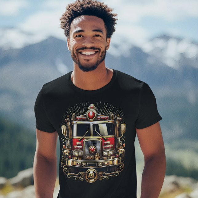 Golden Fire Engine Hero T Shirt (Skapare uppladdad)