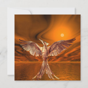 Golden Fire-fågel Kort