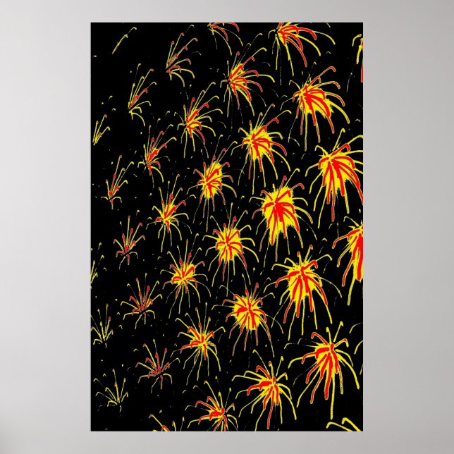 Golden Fireburst Poster (Framsidan)