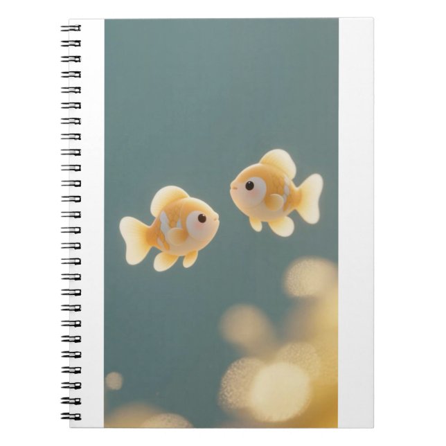 Golden Fish Duo Journal Anteckningsbok (Framsidan)