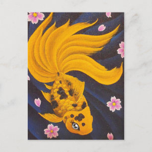 Golden Fishie-vykort Vykort