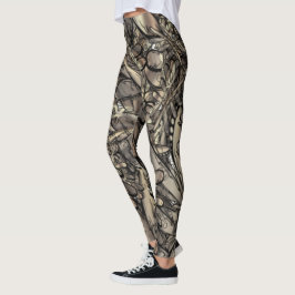 Golden flamblomma leggings