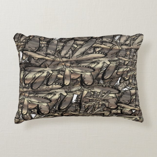 Golden flamblomma prydnadskudde (Framsidan)