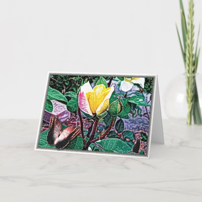 Golden Flamcard Kort (Framsida)