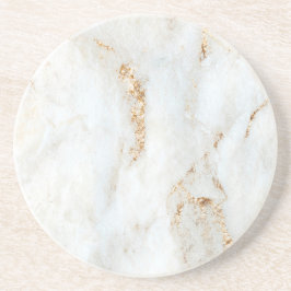 Golden Flecked White Marble Underlägg