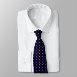 Golden Fleur de Lis on Navy Blue Slips