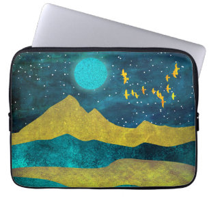 Golden Flock Laptop Fodral
