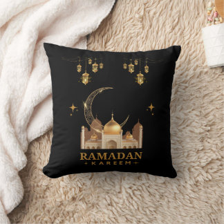 Golden Floral Ramadan Kareem Celebration Kudde