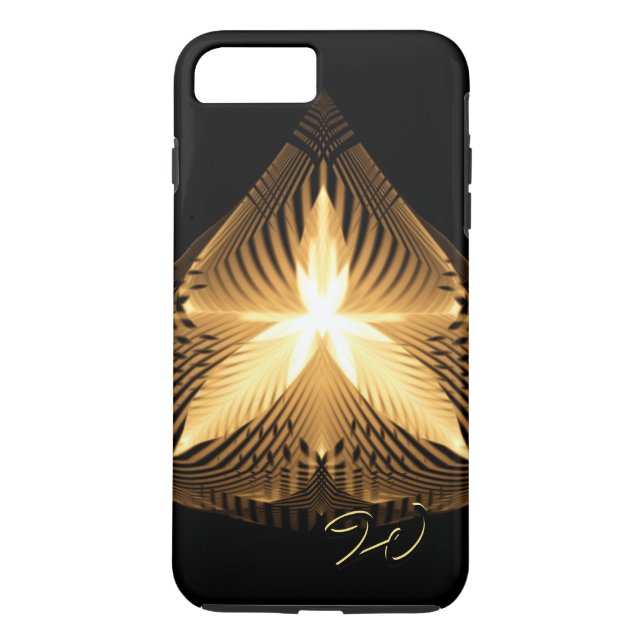 Golden Flourish 1 Case-Mate iPhone Skal (Baksida)