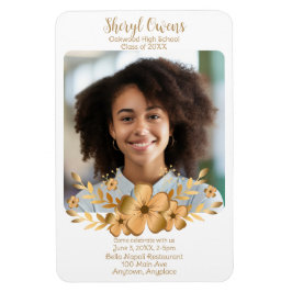 Golden Flower High School College Graduation Magnet