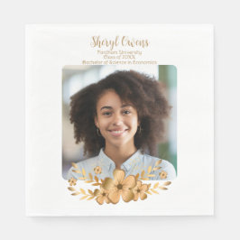 Golden Flower High School College Graduation Pappersservett