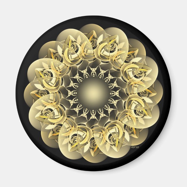 Golden Flower Magnet (Framsidan)