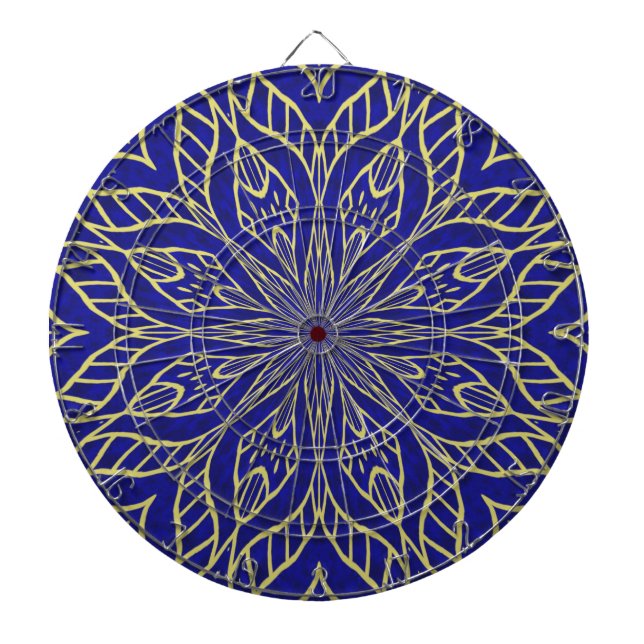 Golden Flower Mandala Darttavla (Framsidan)