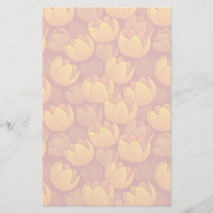 Golden Flower Mönster Brevpapper