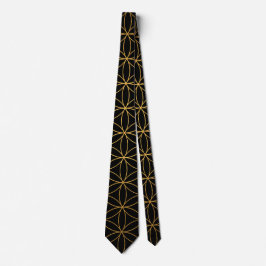 Golden Flower of Life Helig Geometry Neck Tie Slips