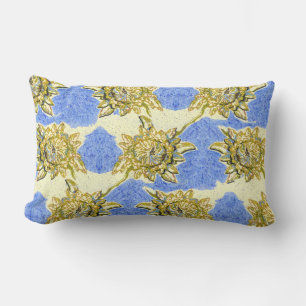Golden Flowers av Alexandra Cook Lumbarkudde