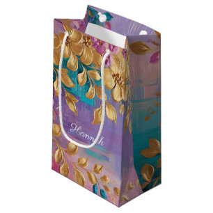 Golden Flowers färgade vid Rosa Lilac Turcos