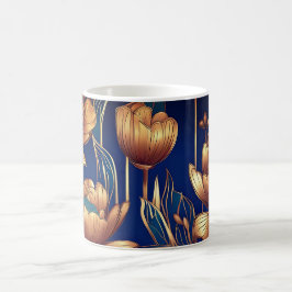 Golden Flowers Kaffemugg