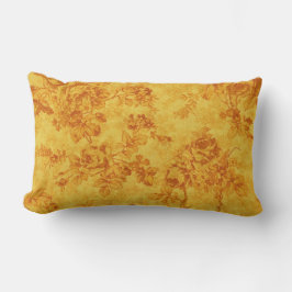 Golden Flowers Lumbar Pillow Lumbarkudde