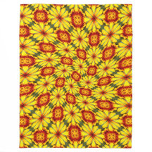 Golden Flowers Mönster