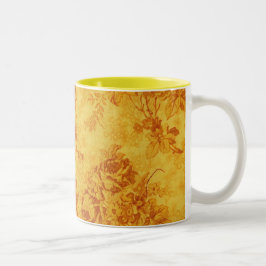 Golden Flowers Mugg
