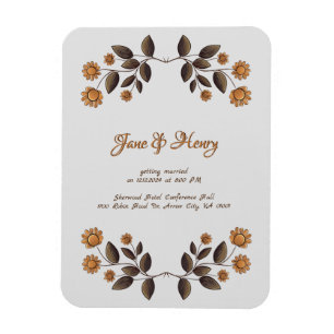 Golden Flowers och Heart Magnet