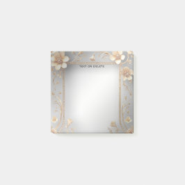 Golden Flowers Post it Notes Post-it Block