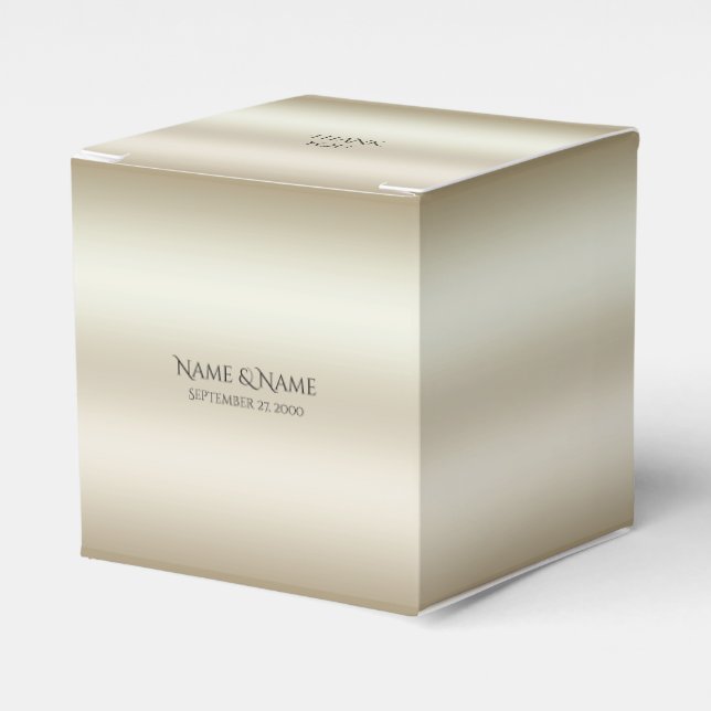 Golden Flowers Red Gemstone Favor Box Presentaskar (Framsidan Sidan)