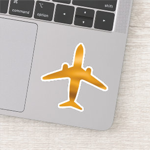 Golden-flygplan Klistermärken