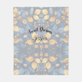 Golden Foliage Dreams Autumn Nature Beauty Fleecefilt