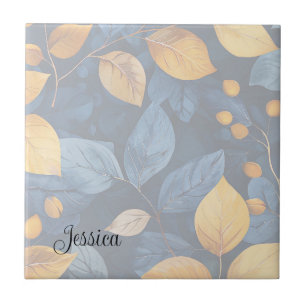 Golden Foliage Dreams Autumn Nature Beauty Kakelplatta