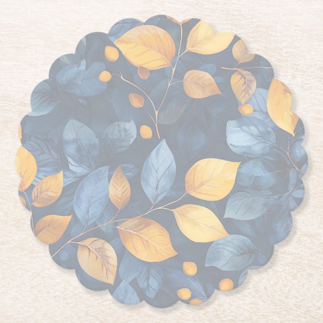 Golden Foliage Dreams Autumn Nature Beauty Underlägg Papper (Framsida)